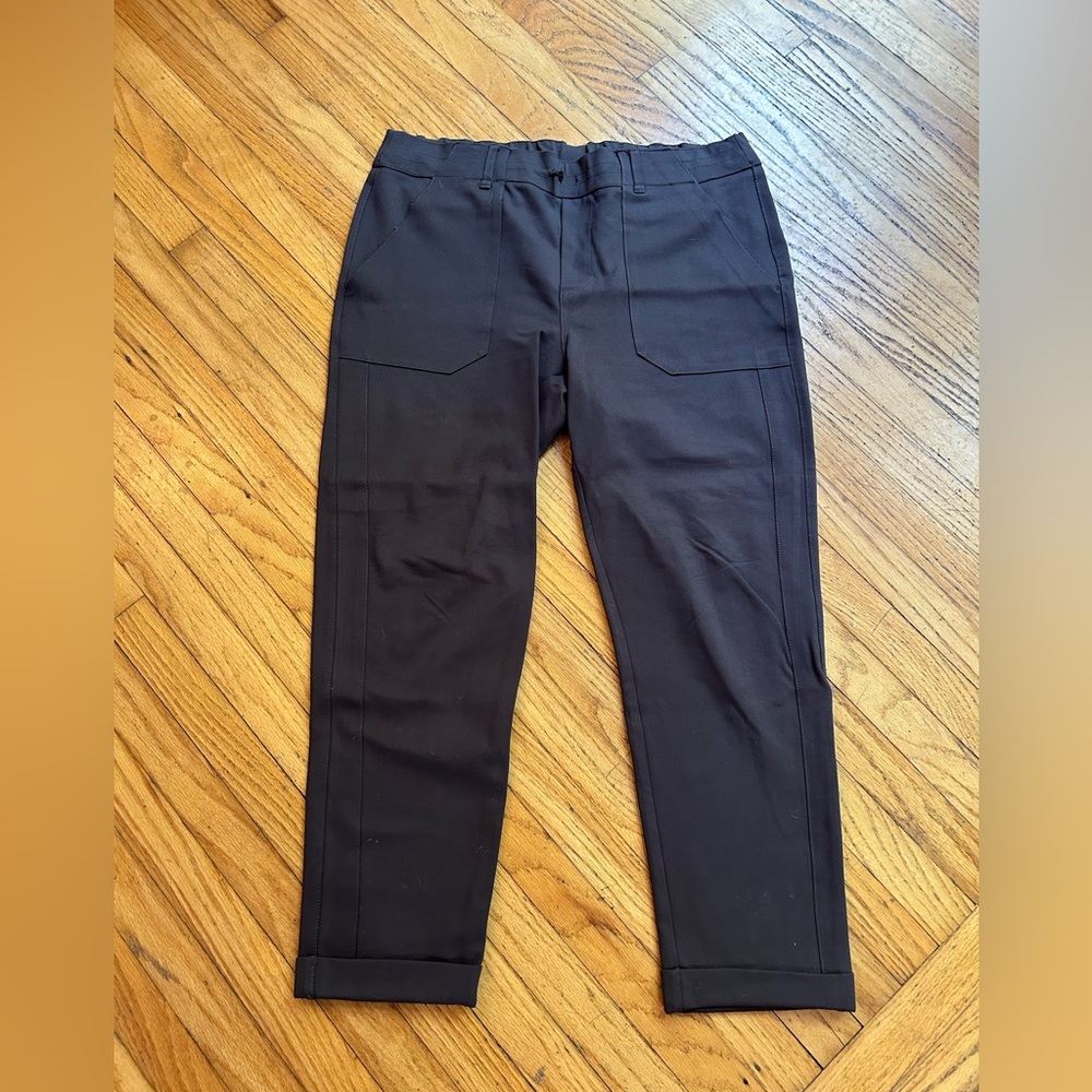 Democracy High Rise Dark Brown Pant Women Large